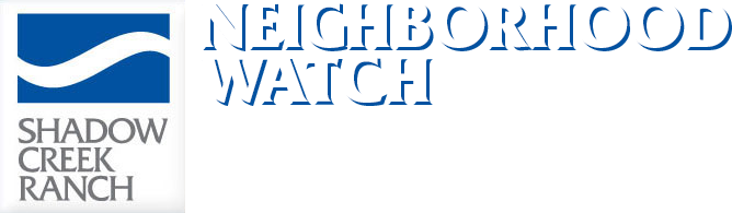 Shadow Creek Ranch Neighborhood Watch